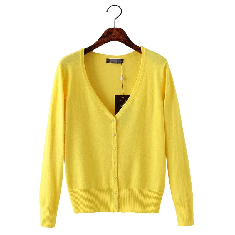 Sweater Women Cardigan Knitted Sweater plus size Female Casual V-Neck Woman Cardigans Tops 4XL 5XL