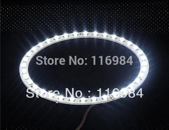 2PCS x White 160mm 3528 48-SMD Car Led Angel Eyes Halo Ring Light Car Light