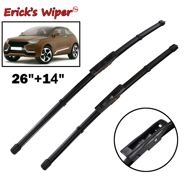 Erick's Wiper LHD Front Wiper Blades For Lada Xray 2015 - 2023 Windshield Windscreen Clean Window Car Rain Brushes 26