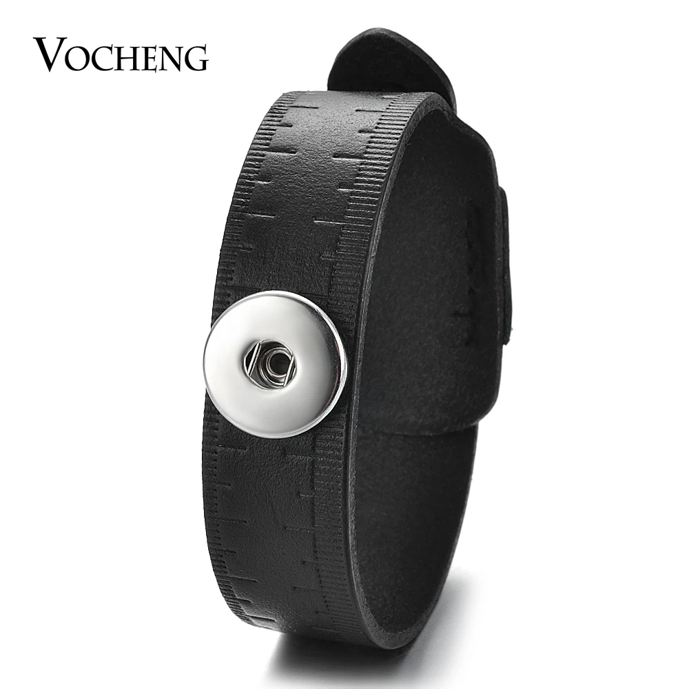 10PCS/Lot Wholesale Vocheng Snap Button Charms Leather Bracelet 3 Colors 18mm Jewelry NN-516*10 Free Shipping