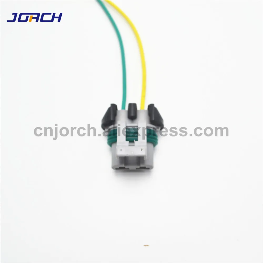 2sets 6.3mm Ford fan plug electronic wire harness headlamp plug power ABS pump Connector with 20cm cable 15363990