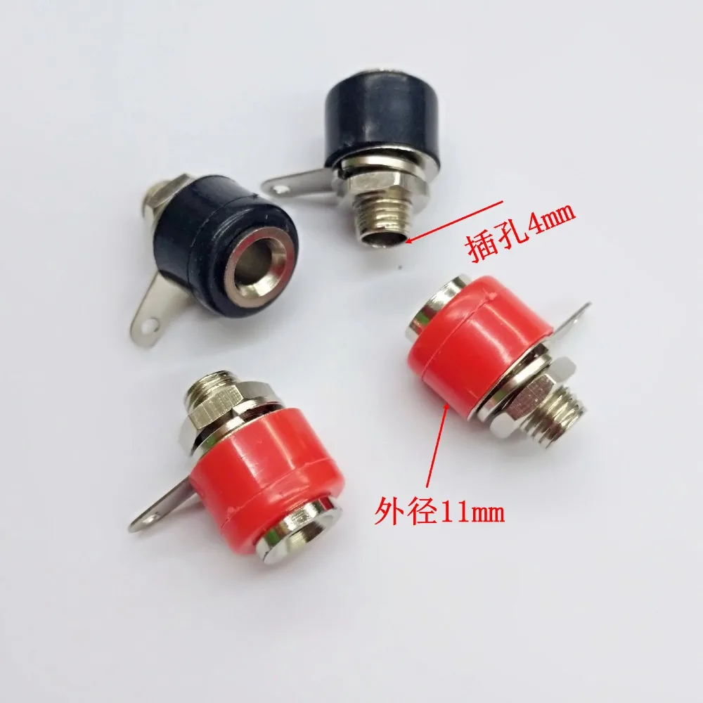 

200 pcs Nickel plating Banana Socket Jack FOR 4mm BANANA Plug Test Cable connectors