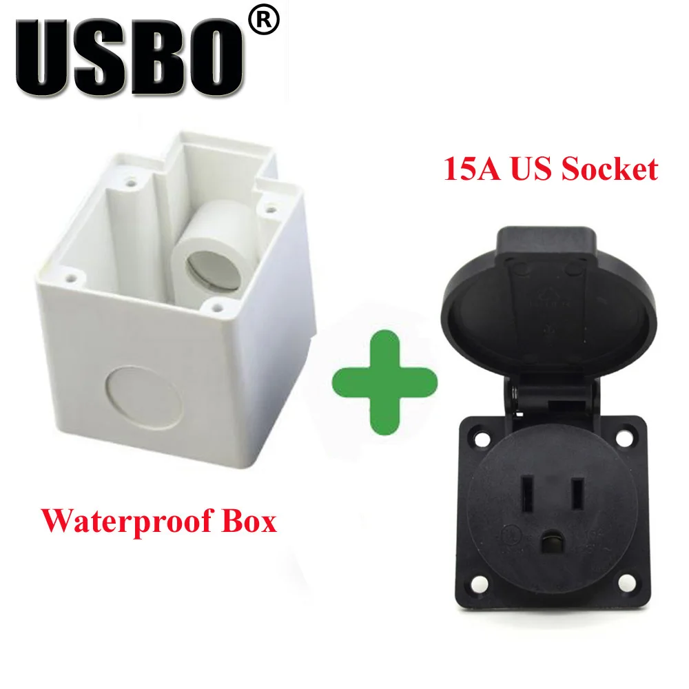 Multifunctionele AU US UK EU Duitsland Frankrijk Brazilië Zwitserland Italië Outdoor waterdichte stopcontact met bodemdoos Industrie AC-stroomaansluiting
