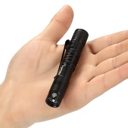 AloneFire P40 Pen Light Portable aluminium Mini LED Flashlight Torch XPE Pen Clip flash light Camping work Lamp AAA battery