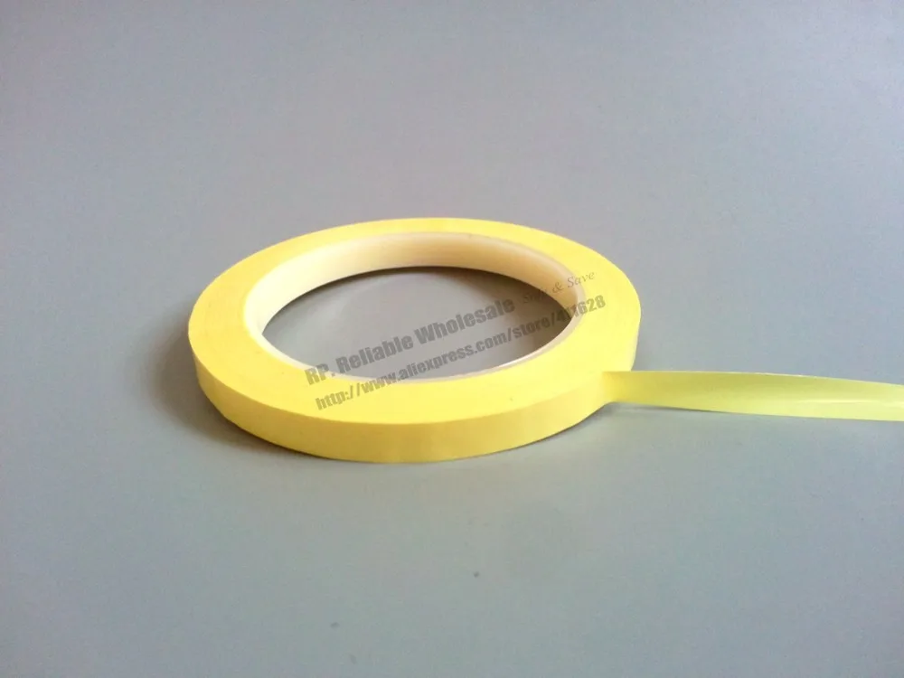 (5mm~28mm Wide Choose) 66M/roll,  Adhesive Insulation Mylar Tape for Transformer, Motor, Capacitor, Coil Wrap, Anti-Flame Yellow