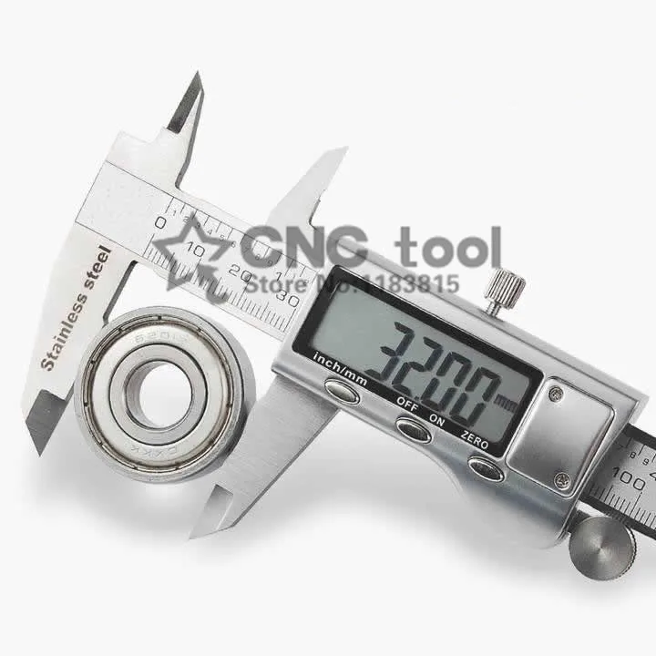Calibrador digital electrónico y vernier de acero inoxidable de alta precisión, herramientas de medición industrial a 0-150mm