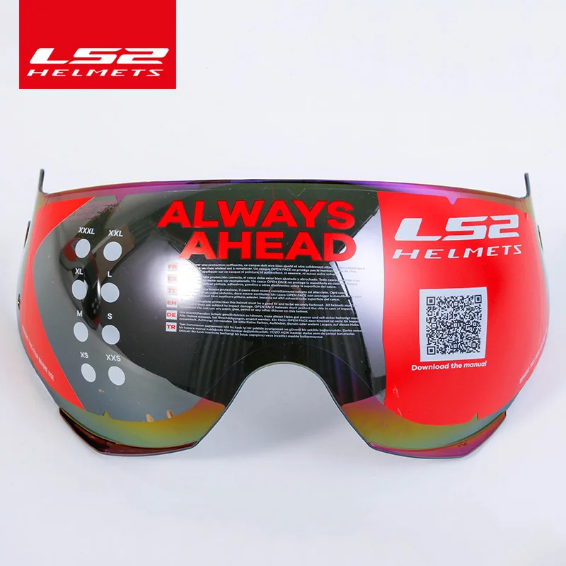 LS2 airflow helmet shield transparent silver black colorful replace face lens visor only suit for LS2 OF562 helmet