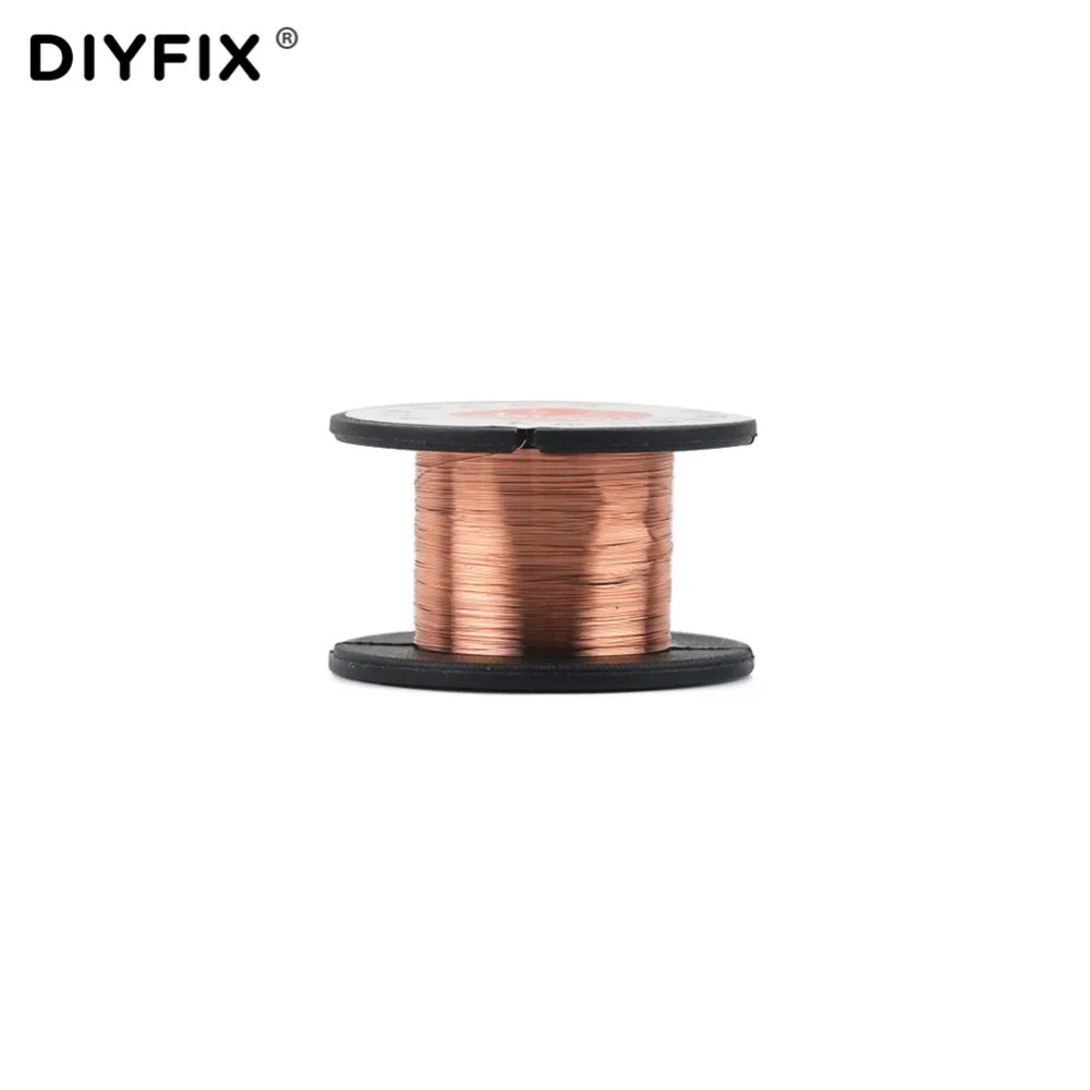 DIYFIX 5 Pcs 0.1mm PCB Link Wire filo di saldatura in rame Jump Line PCB saldatura strumenti di riparazione per iPhone Samsung strumenti di manutenzione