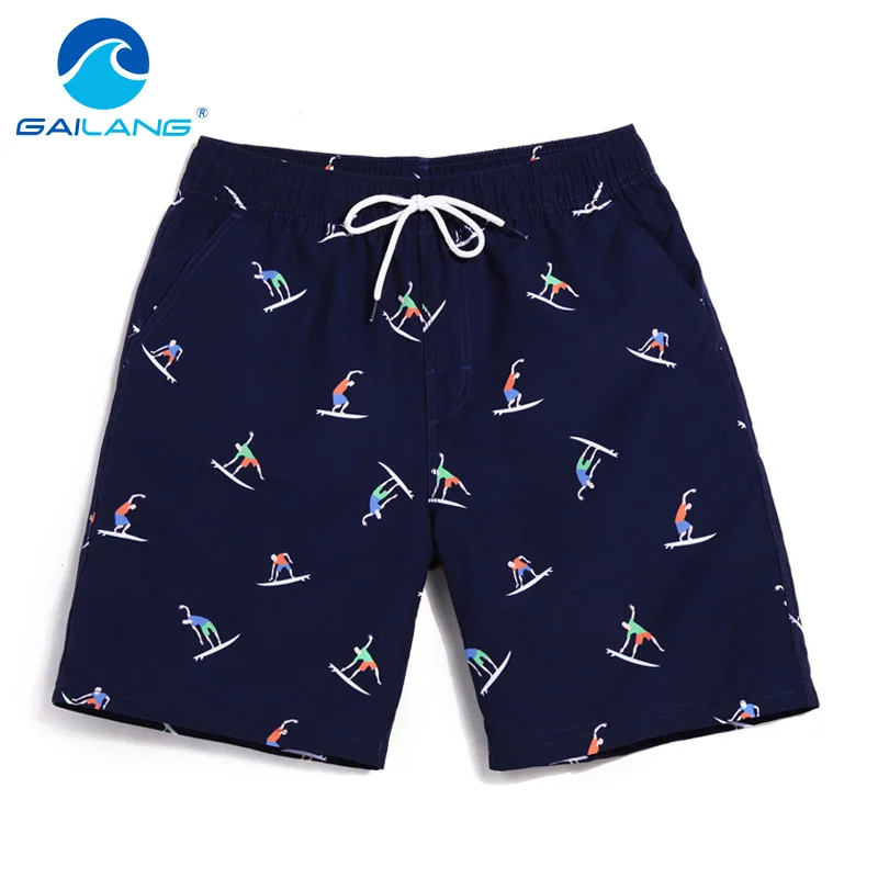 Gailang Brand Men Beach Shorts Boxer Trunks Board Shorts Casual Bermuda Men\'s Swimwear Swimsuits 2017 New Fashion Quick Drying