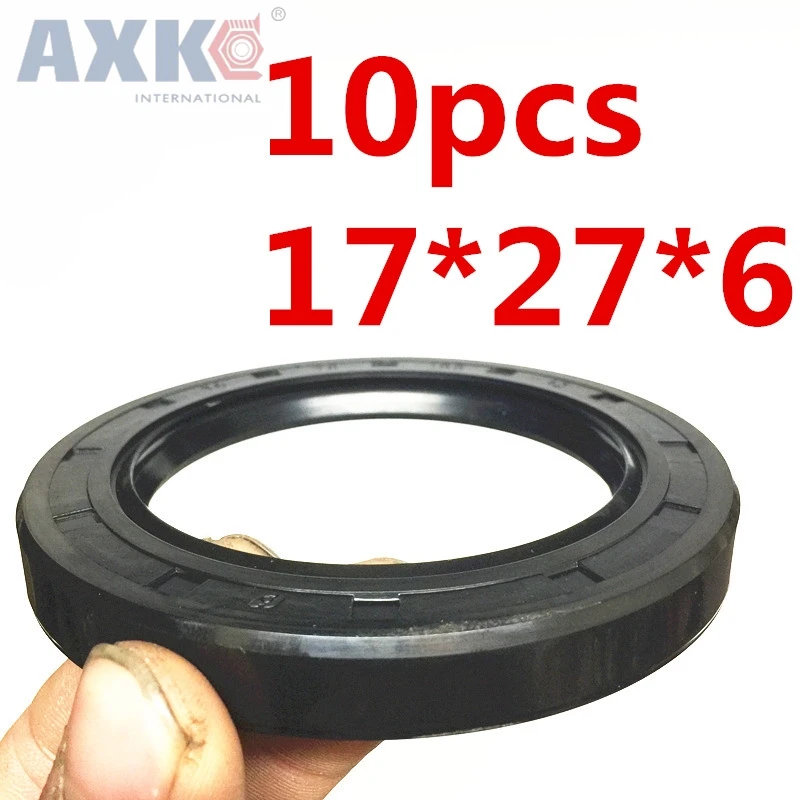 

AXK 10pcs TC17X27X6 Skeleton Oil Seal Seals high-quality Seals Radial shaft seals Nitrile rubber