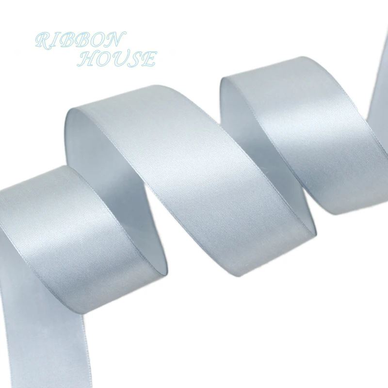 (25 yards/roll) Grey Single Face Satin Ribbon Wholesale Gift Wrapping Christmas ribbons