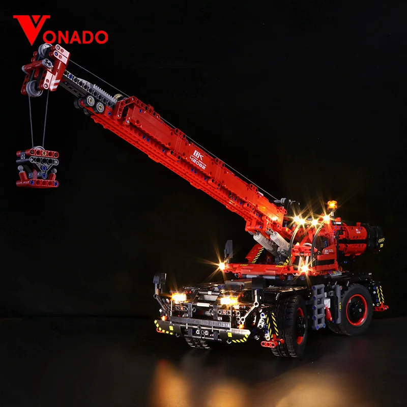 Led Light For Mechanical Group 42082 Complex Terrain Crane For Technic Series Boy Girl Building Block Toy