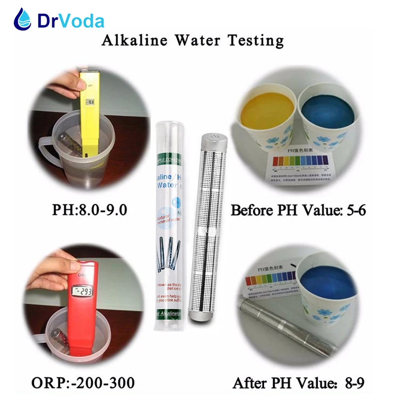 Pack 20pcs/Lot Health Ion Alkaline Hydrogen Water Purifier Stick pH Ionizer perfect portable water ionizer for outdoor use