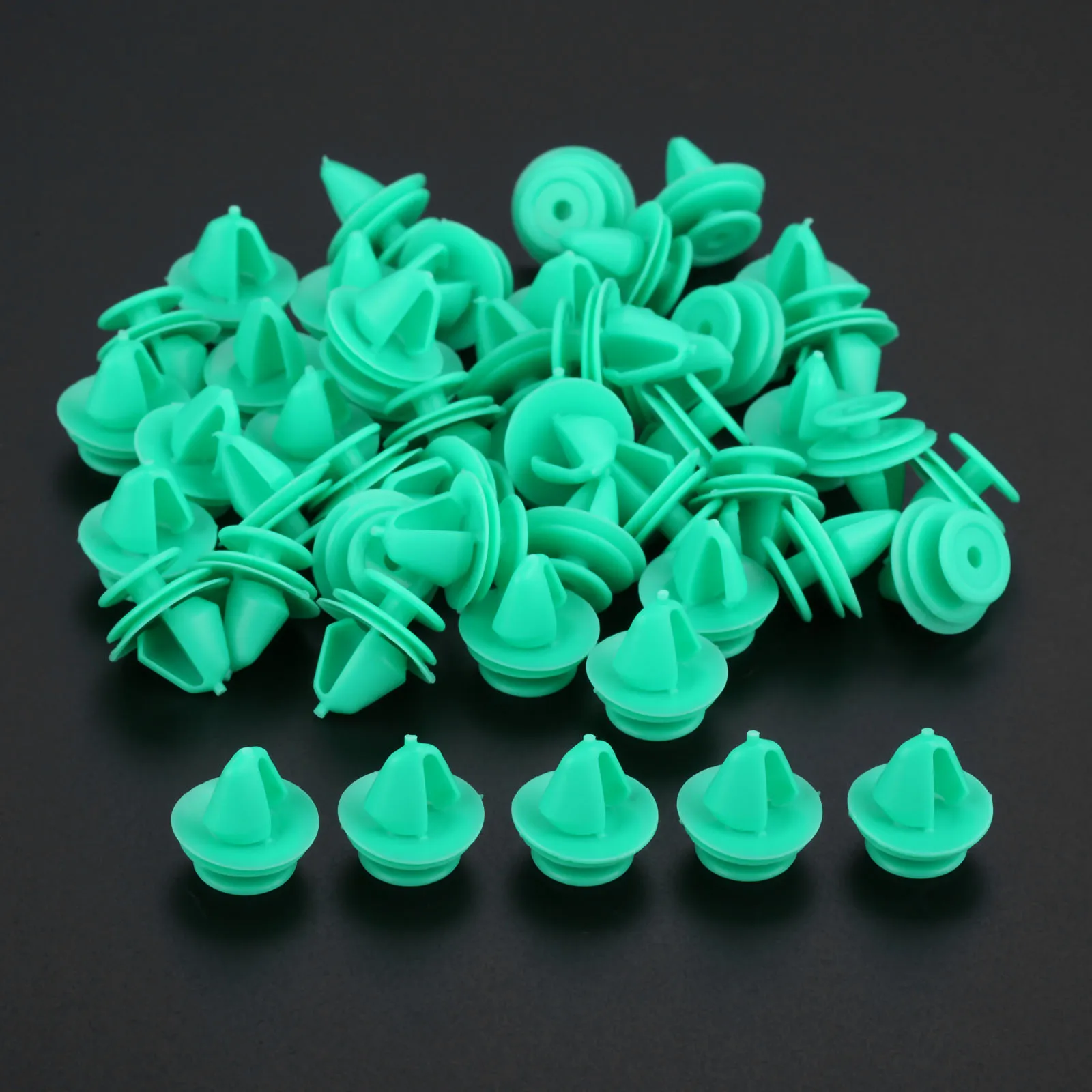 Yetaha 50pcs Nylon Car Door Fixed Fastener For Mercedes Benz Peugeot 207 307 206 12mm Hole Retaining Clip Rivets Universal