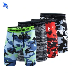 2021 New Men Compression Shorts Camouflage Bermuda Shorts Fitness Crossfit Bodybuilding Skin Tights Camo Running Short Leggings