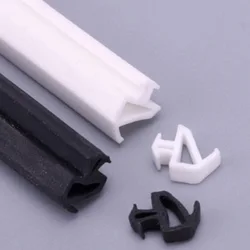 10M P - Type Steel Window Seal Glass Doors And Windows Sound Insulation Windproof Waterproof EPDM Rubber Strip