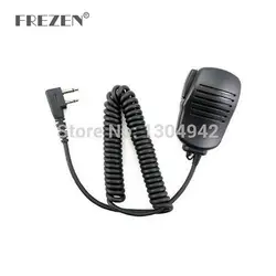 Handheld Shoulder Mic Microphone Speaker for ICom Yaesu Vertex two way Radio 2 pin IC-F10/F11/F12/F20/21 IC-F22 IC-F3 IC-F33GS