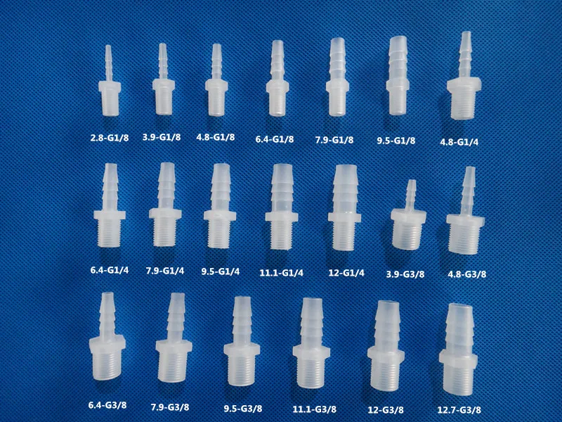 

5 Pcs Plastic pagoda butt hose Plastic pagoda butt hose butt joint British pagoda G1/8" G1/4" G3/8"