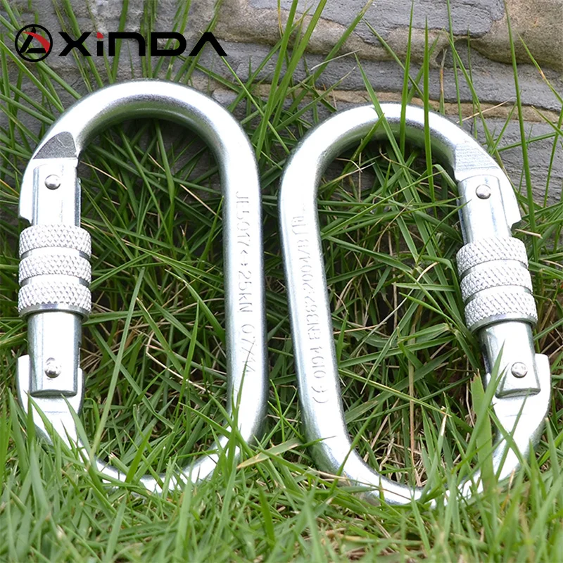 XINDA Professional Outdoor Rock Climbing  Tension Safety Supervivencia Lock Equipment Carabiner Camping Hiking Survival Kit