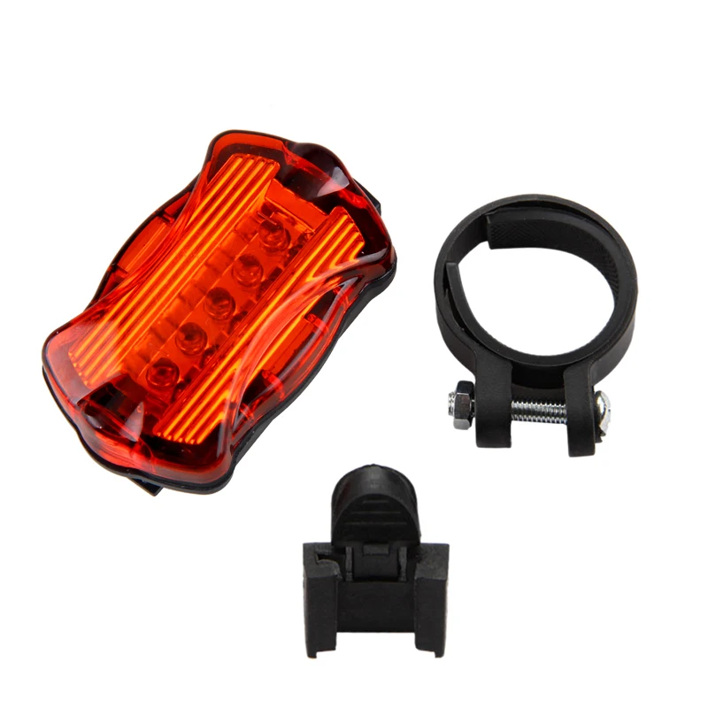 LED Bike Light 5 LED Rear Tail Daytime Running Light Red Bike Bicycle Back Light Rear Tail Parking Light