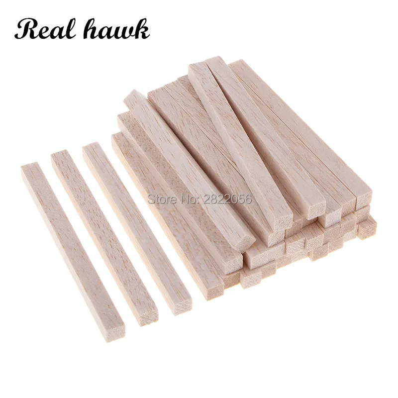 4x4mm plac Balsa Wood Stick drewniany kołek pręt blok dla dzieci modelarstwo ozdoby DIY Craft długi 50/80/100/130/150mm