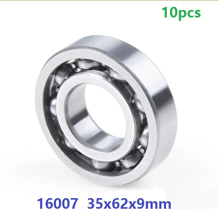 

10pcs/lot bearing 16007 open type 35x62x9 mm Deep Groove Ball bearing 35*62*9mm Thin section high quality