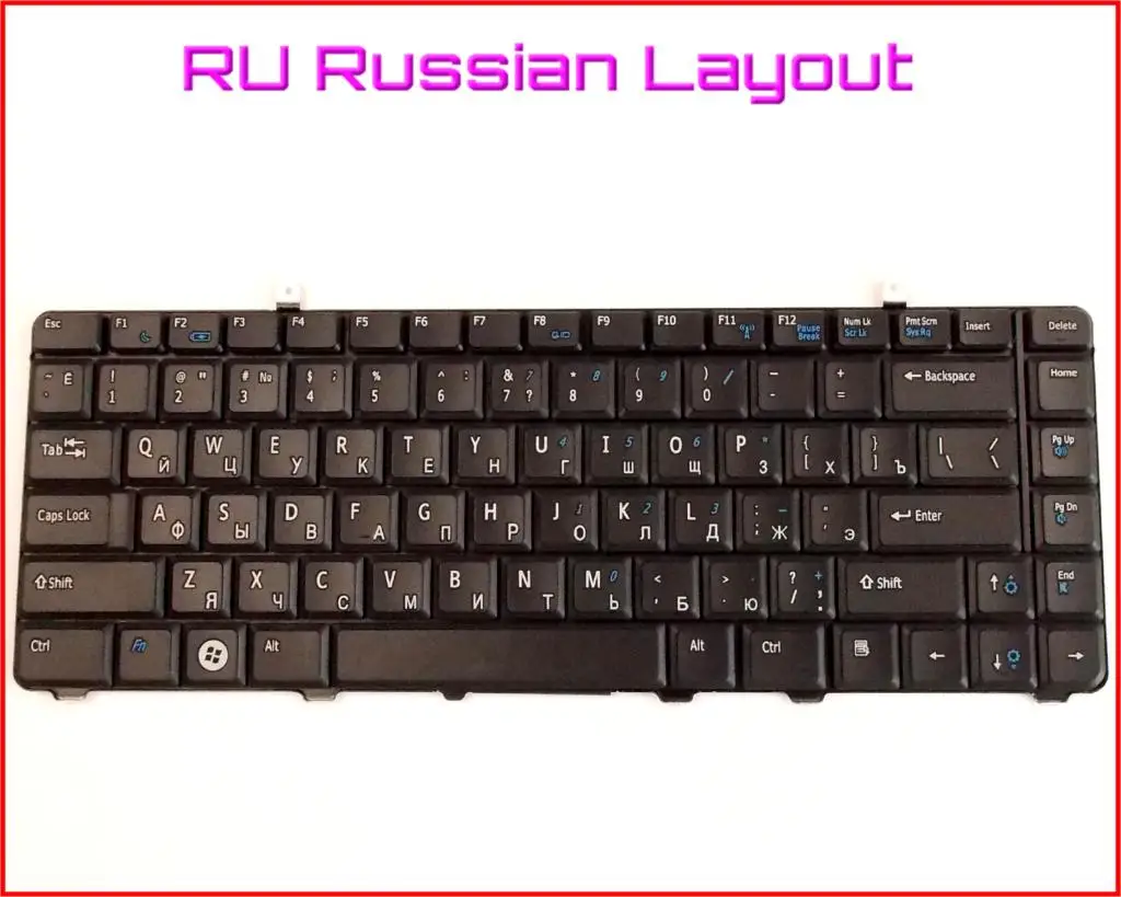 New Keyboard RU Russian Version for Dell NSK-DCK01 VM8 9J.N0H82.K01 AEVM8U00110 AEVM8U00210 Laptop