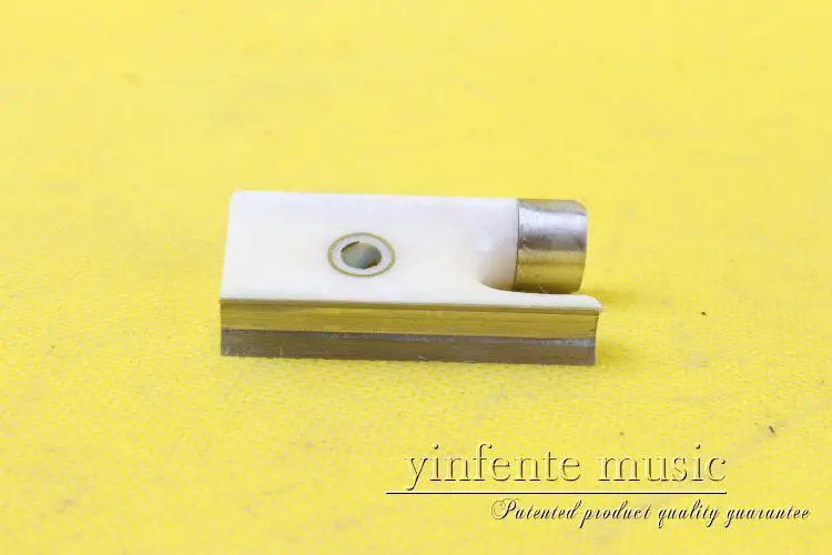 

New violin white Bow parts --- 2 pcs Nice pearl violin bow frog 01