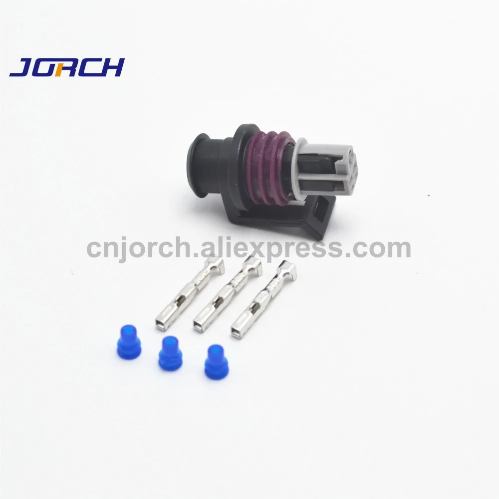 5 sets 3pin Delphi LS TPS AEM MAP GT150 Female Auto Connector sensor throttle plug connectors 15397275 15397149