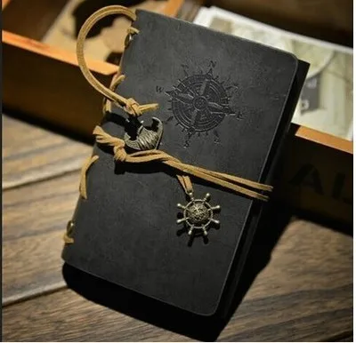 Creative retro pirate notebook graffiti book kraft paper notepad fine leather travel book