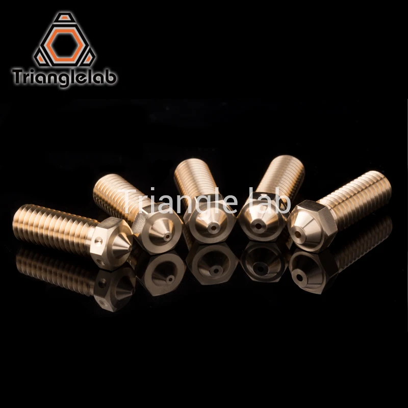 R trianglelab Top quality BRASS volcano Nozzle for 3D printers hotend for volcano hotend 、CHC PRO KIT 、RAPIDO UHF HOTEND