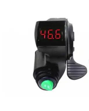 voltage display for ebike e-scooter 12V -84V Thumb Throttle with Cruise function LED