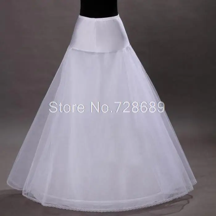 Anágua nupcial do casamento, uma linha, um aro, 2-Layer, tule, Underskirt, Crinolines, alta qualidade, 1 Hoop