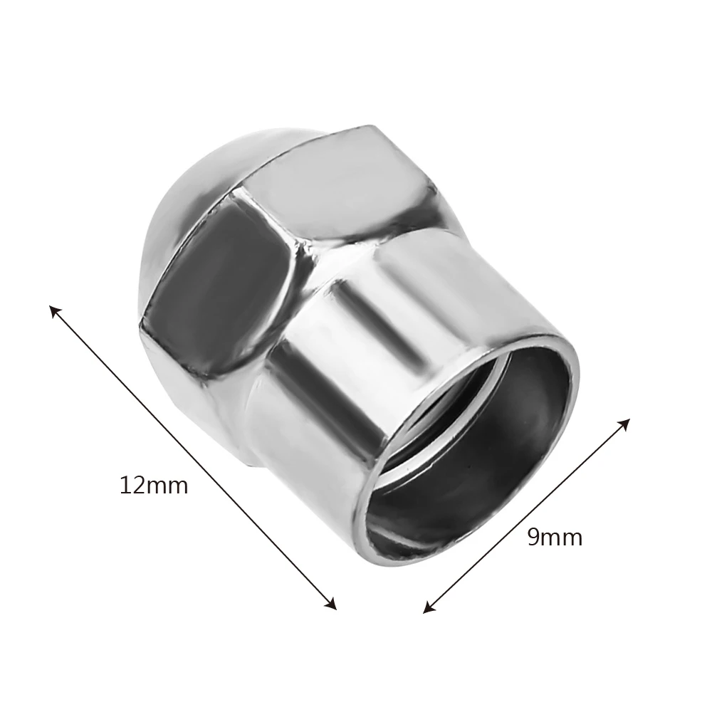 자동차 타이어 공기압 캡, 크롬 도금 밀폐 커버, 플라스틱 자동차 휠 타이어 밸브 스템 캡, 타이어 액세서리, 100 개