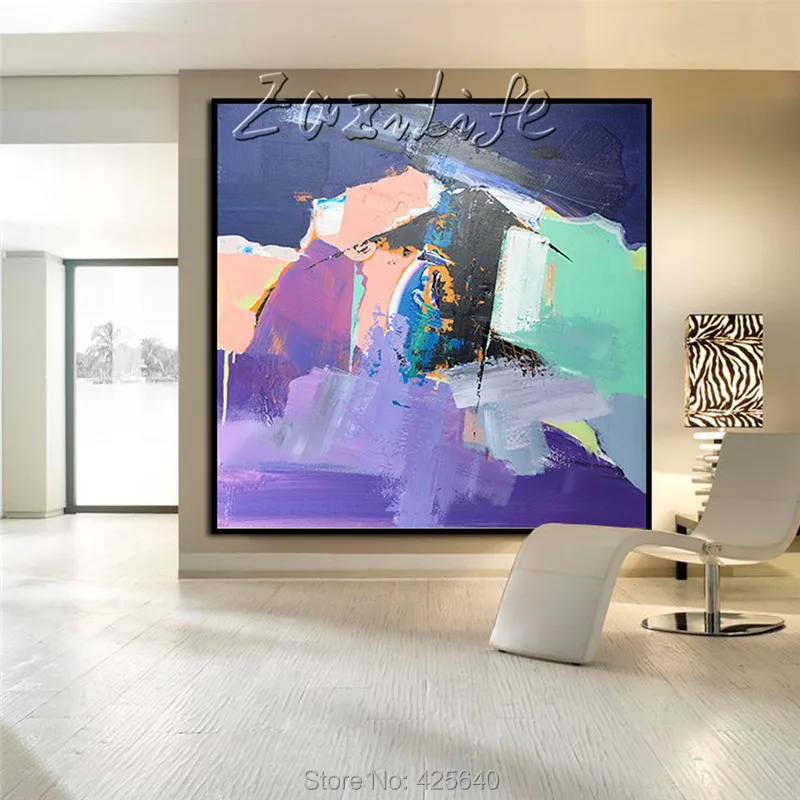 

Modern abstract colour hand-painted oil painting the sitting room adornment colour painting17-13