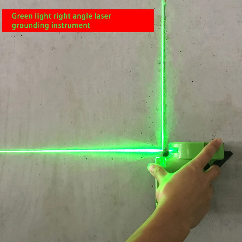 Green laser rechargeable 90 degree laser ruler Right angle ground line Green level / level