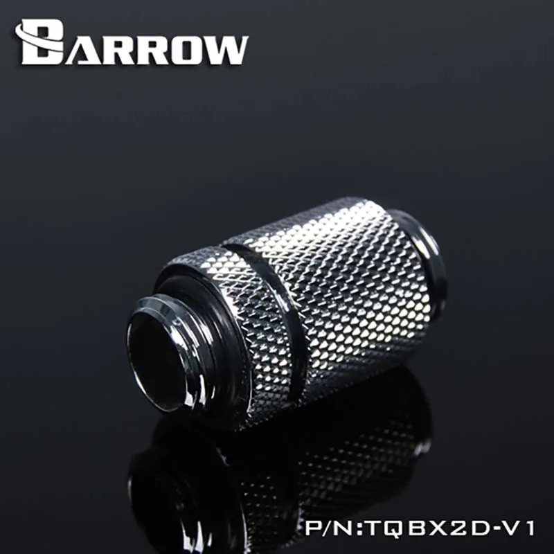 Barrow TQBX2D-V1 Extension Fitting,Full-featured Double Male Extender Adapter Black/Silver/White,water cooler heatsink gadget