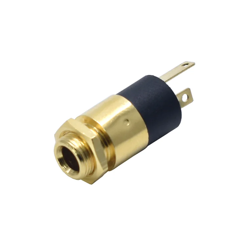 10 Pcs PJ392 3.5MM Headphone Jack Audio Female PJ-392 Straight Plug 3 Feet Stereo Interface Gold Plated