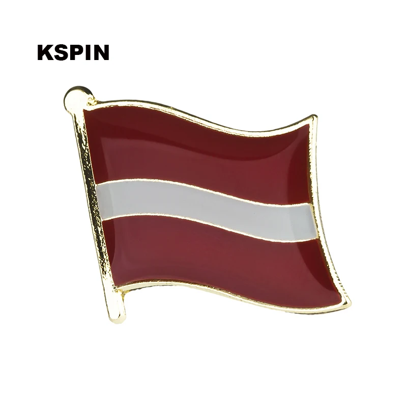 Latvia flag pin lapel pin badge  Brooch Icons 1PC KS-0098