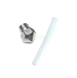 1pcs stainless steel MK10 Nozzle 0.2~0.8mm 0.4mm 1.75mm with PTFE tube for Duplicator 4S, 4X / Flashforge 3D printer parts