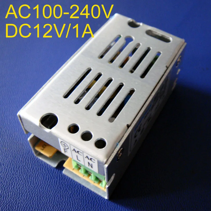 High quality 12V 1A LED Strip Power supply led 12vdc 12W Switching power supply,DC12V led adapter free shipping 10pcs/lot