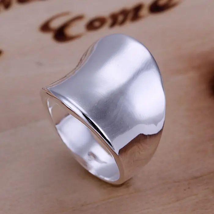 925 jewelry silver plated  Ring Fine Fashion Thumb Ring Women&Men Gift Silver Jewelry Finger Rings SMTR052