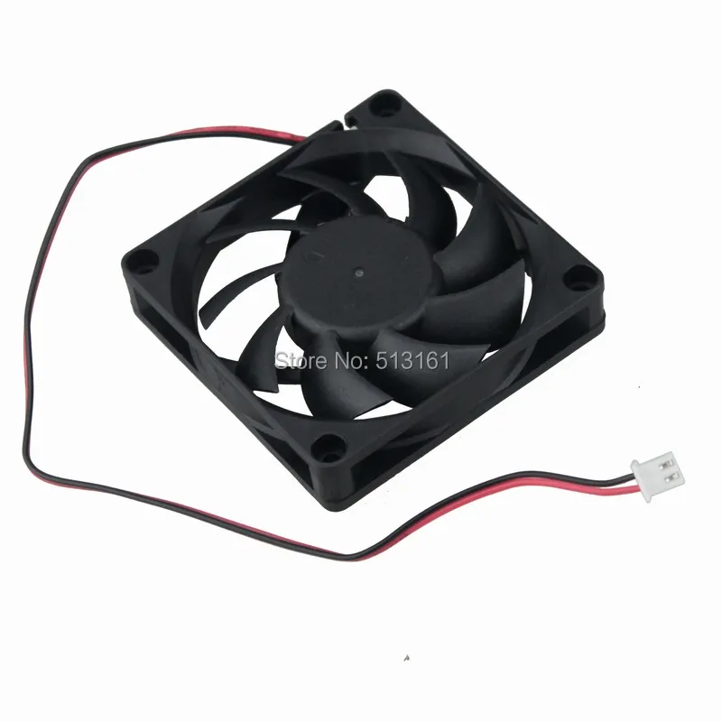 2 PCS Gdstime 7015S 5V 2 Pin 7cm 70x70x15mm 70mm Brushelss DC CPU Cooler Cooling Fan