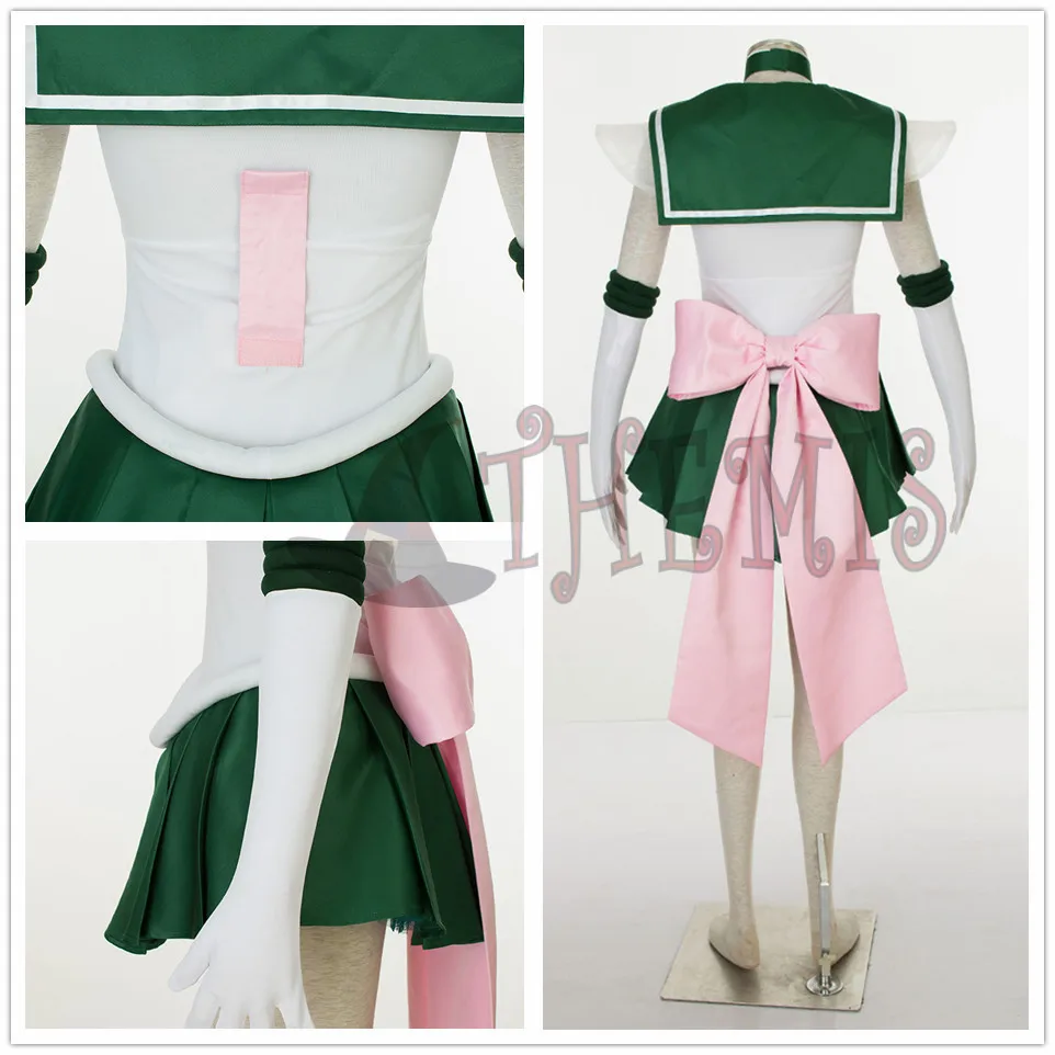 Athemis Anime Sailor Kinoes Makotoes Sailor Jupiteries Super Cosplay Kostium Szyty na Miarę Dowolny Rozmiar Wysoka Jakość Sukienka — zdjęcie 6