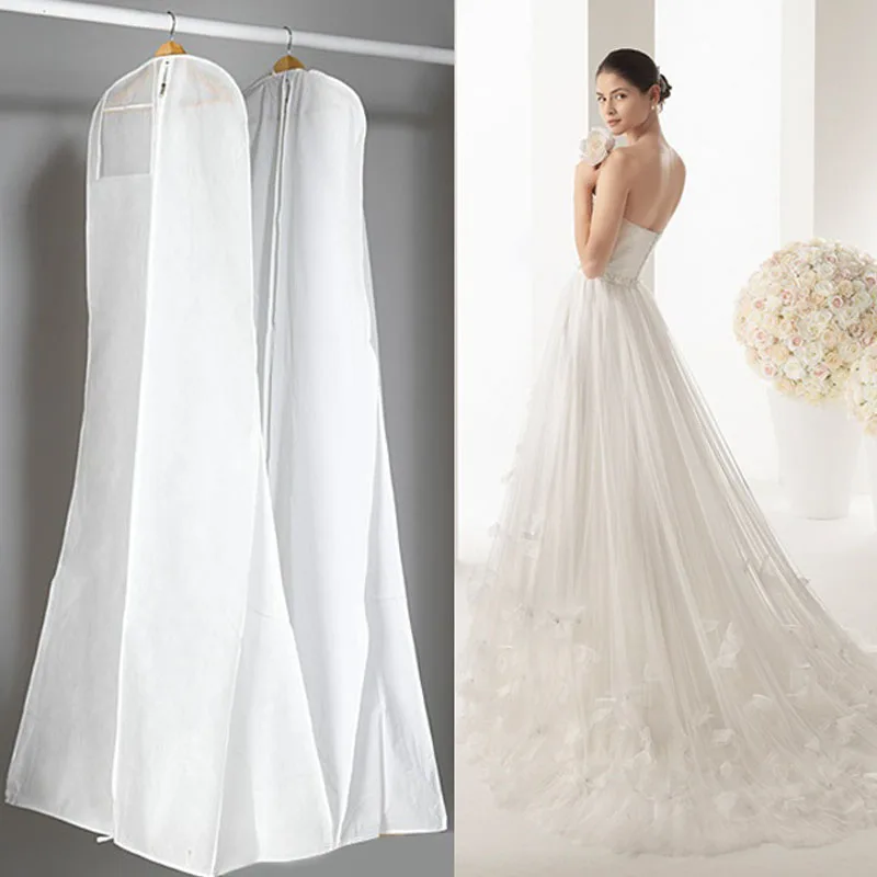 10piece Double Side Non-woven Bridal Gown Formal Dress Evening Wedding Dress Dust Cap Bag Garment Clothing Storage Cover ZA1821