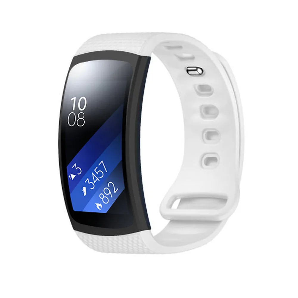 Wristband Luxury sport Silicone Watch Replacement Band wrist Strap watchband For Samsung Gear Fit 2 Fit2 SM-R360 Smartwatch S L