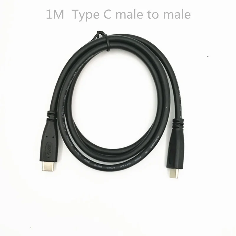 Cable de carga de sincronización macho a macho tipo C, 0,3-1m, USB-C para teléfono, ordenador portátil, Macbook Chromebook, Piexl, Huawei Mate 10, Samsung S8