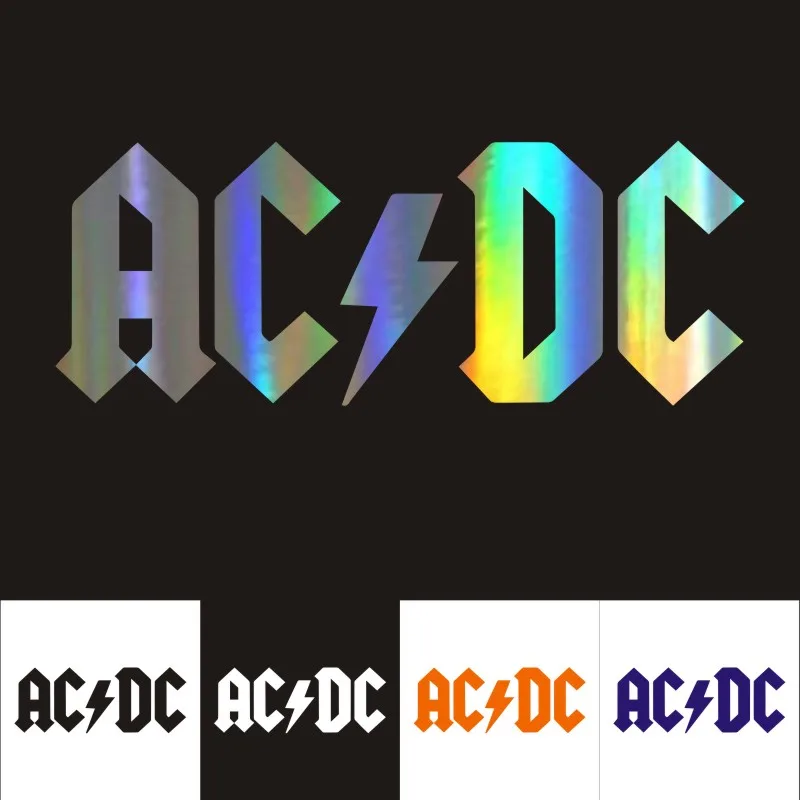 Car Sticker AC/DC Cartoon Vinyl Reflective Sticker On Car Sticker Decals 30*11.6CM Custom Sticker