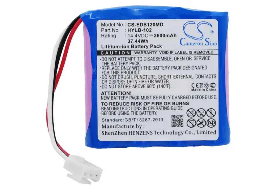 

Cameron Sino 2600mah battery for COMEN CM1200B ECG for EDAN M3 M3A Vital Signs Monitor SE-1 for MINDRAY DECG-03A HYLB-102