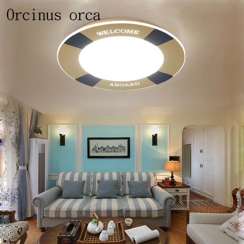 LED ultra thin acrylic round children's ceiling lamp living room study room bedroom lamp free shipping